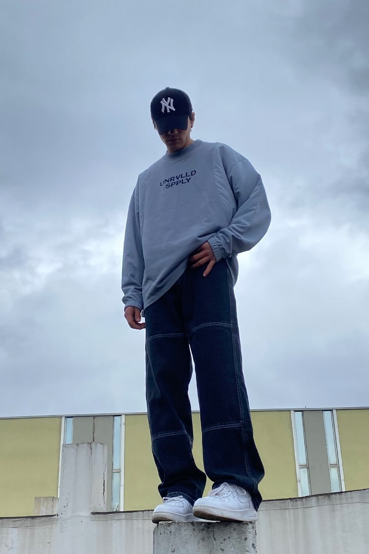 SPPLY Overisize Gray Sweatshirt