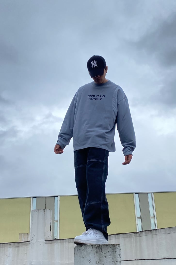 SPPLY Overisize Gray Sweatshirt