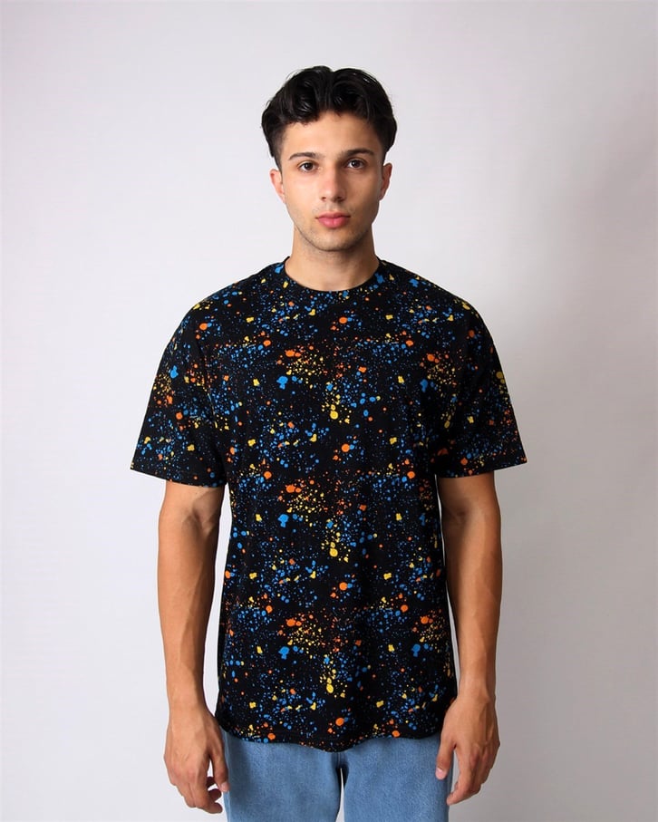 SPREY BOYA BASKILI OVERSIZE PREMIUM TSHIRT