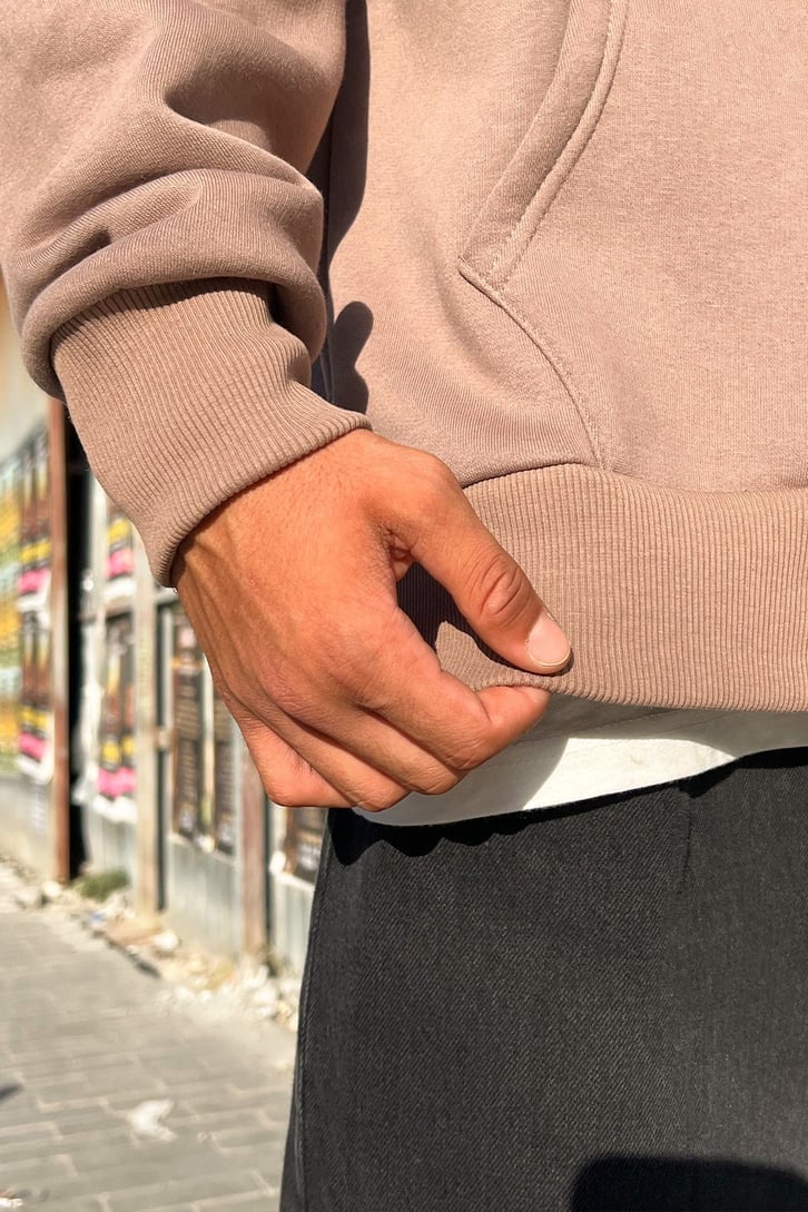 Statue Sırt Baskılı Oversize Sweatshirt