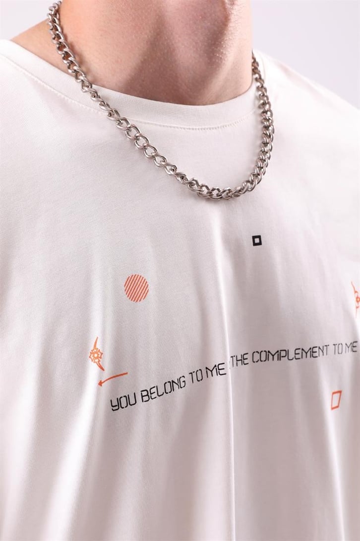 Statue Sırt Baskılı Oversize Tshirt