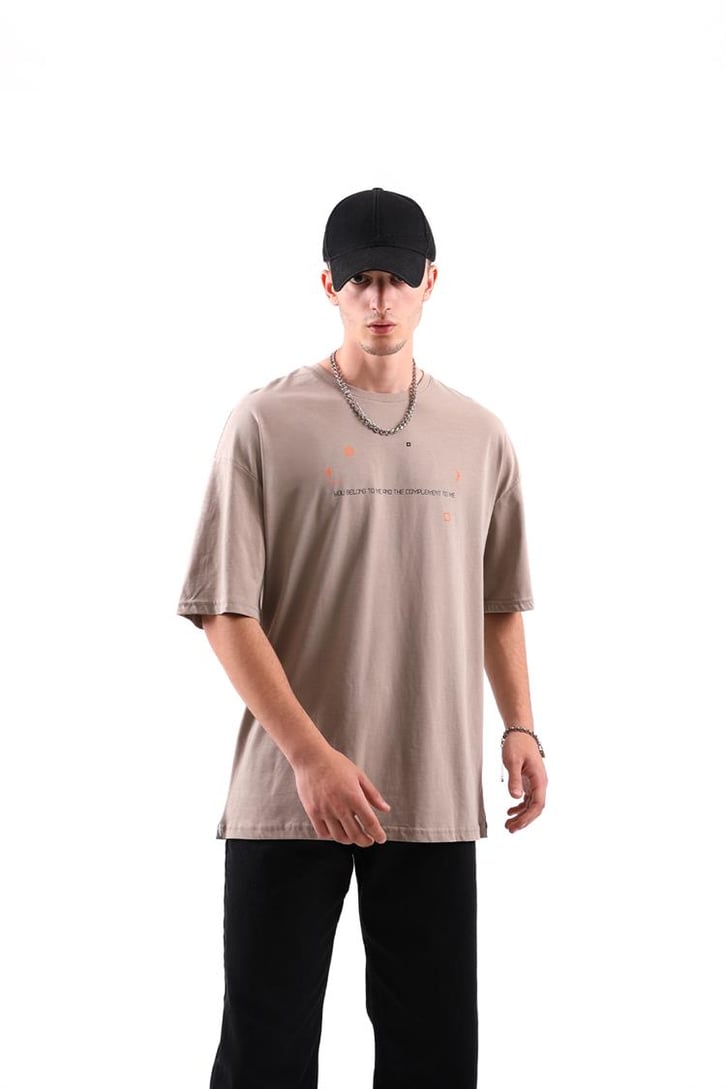 Statue Sırt Baskılı Oversize Tshirt
