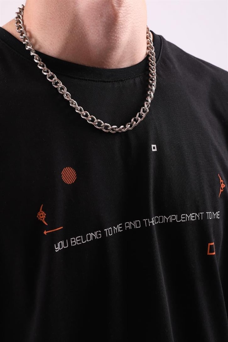 Statue Sırt Baskılı Oversize Tshirt
