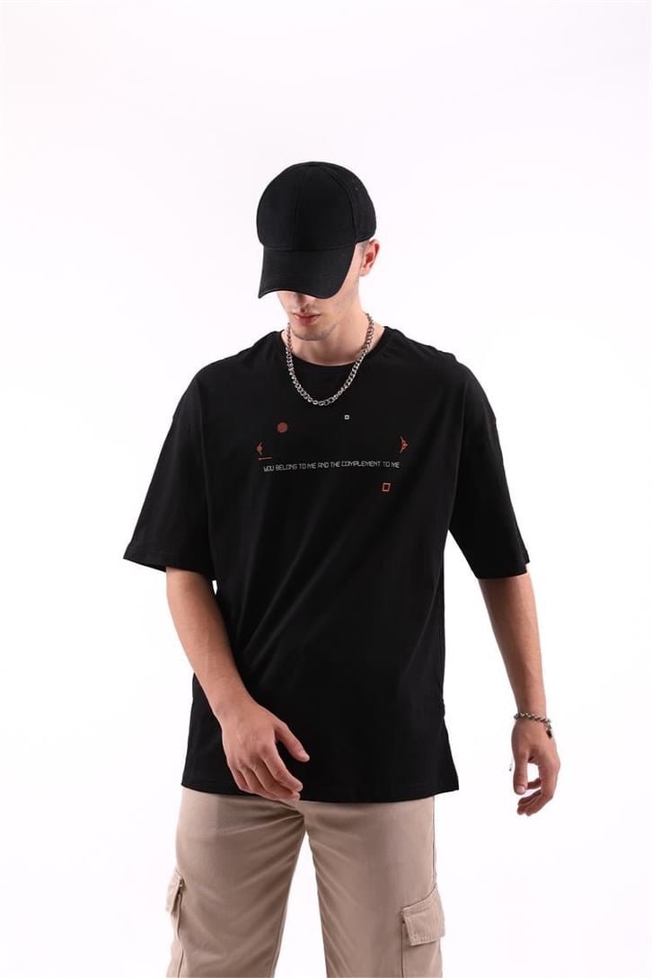 Statue Sırt Baskılı Oversize Tshirt