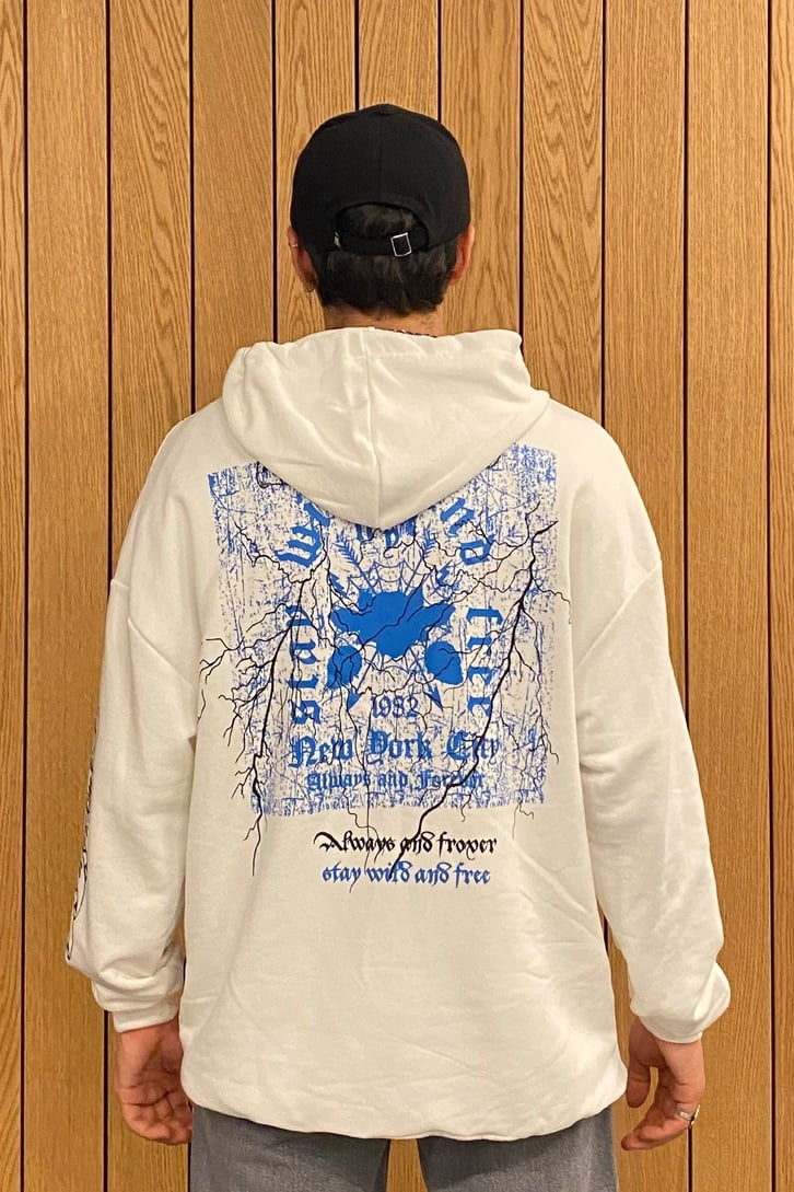 STAY WILD ALWAYS AND FOREVER BASKILI OVERSIZE HOODIE
