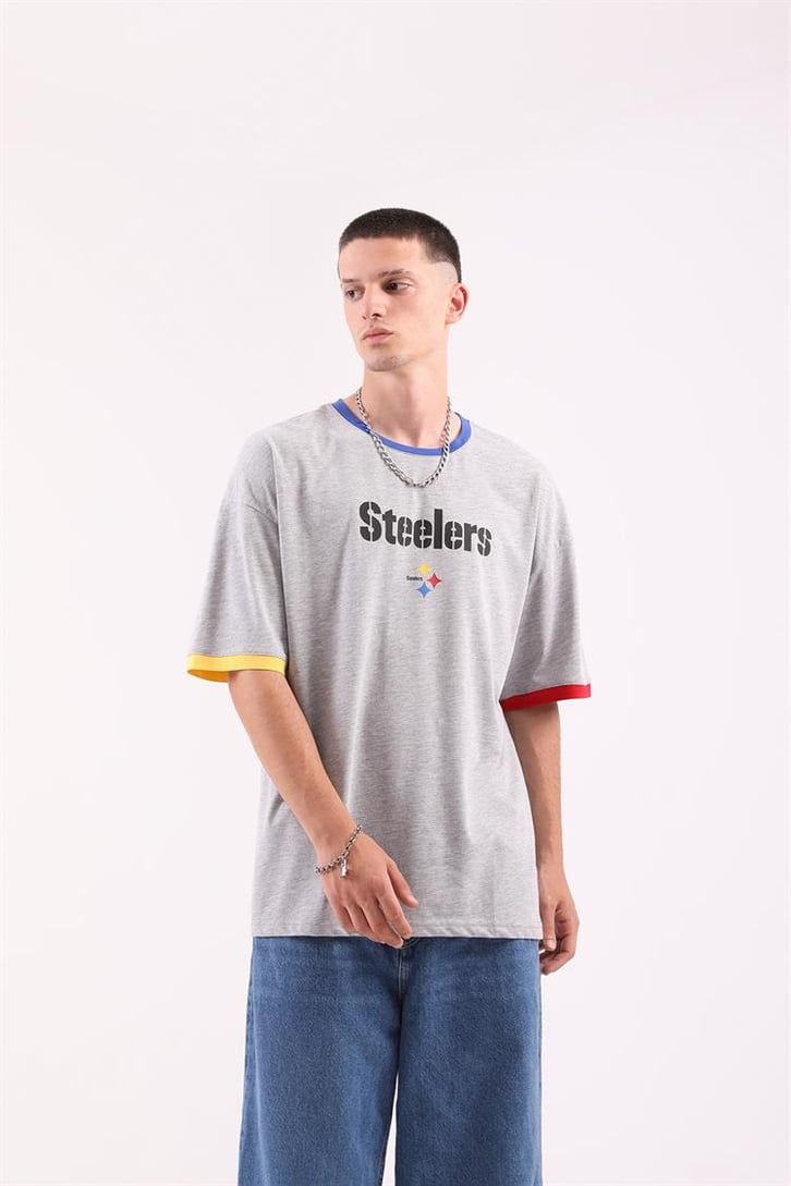 Steelers Baskılı Oversize Tshirt