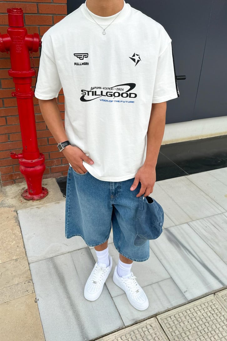 Stillgood Baskılı Oversize Tişört