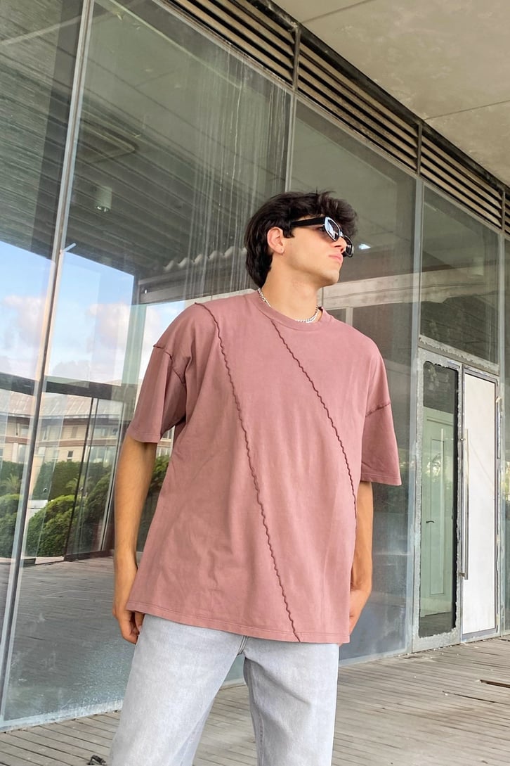 Stitch Details Oversize Tshirt