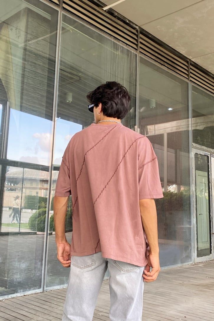 Stitch Details Oversize Tshirt