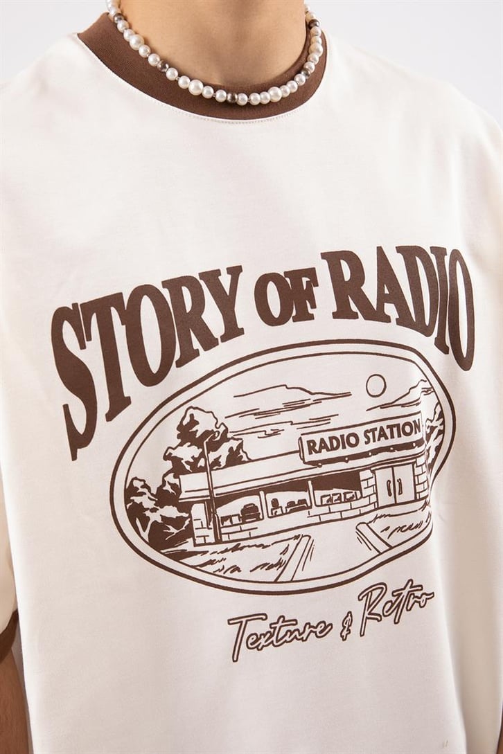 Story of Radio Baskılı Oversize Tshirt