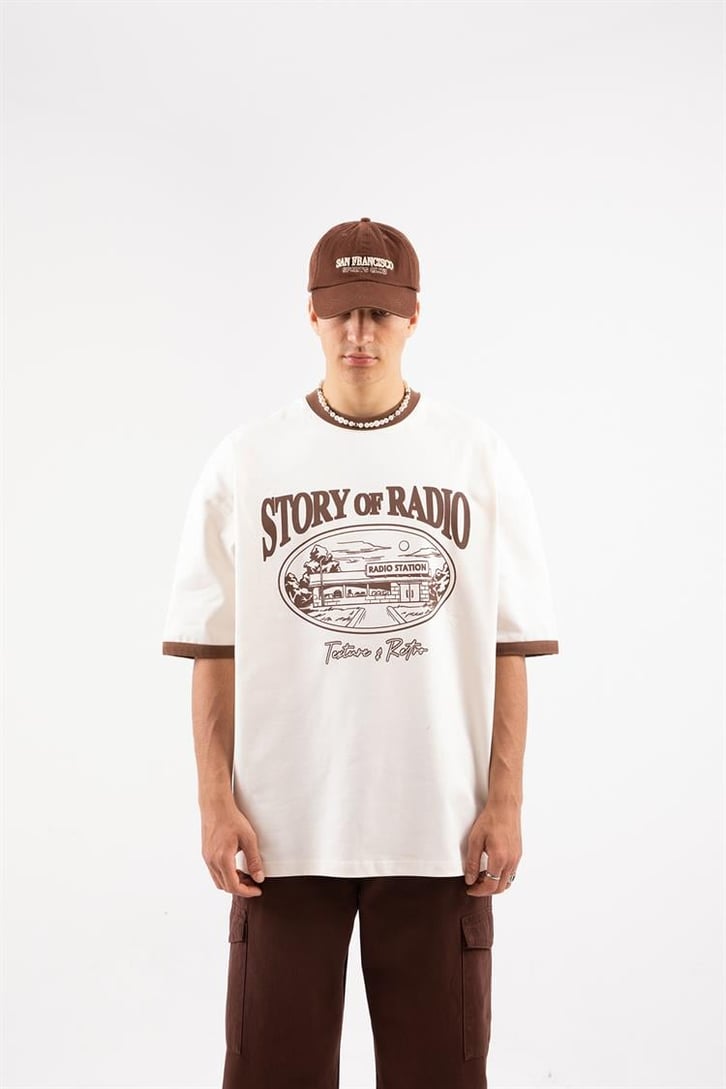 Story of Radio Baskılı Oversize Tshirt
