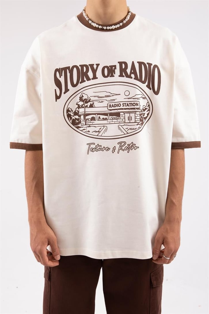 Story of Radio Baskılı Oversize Tshirt