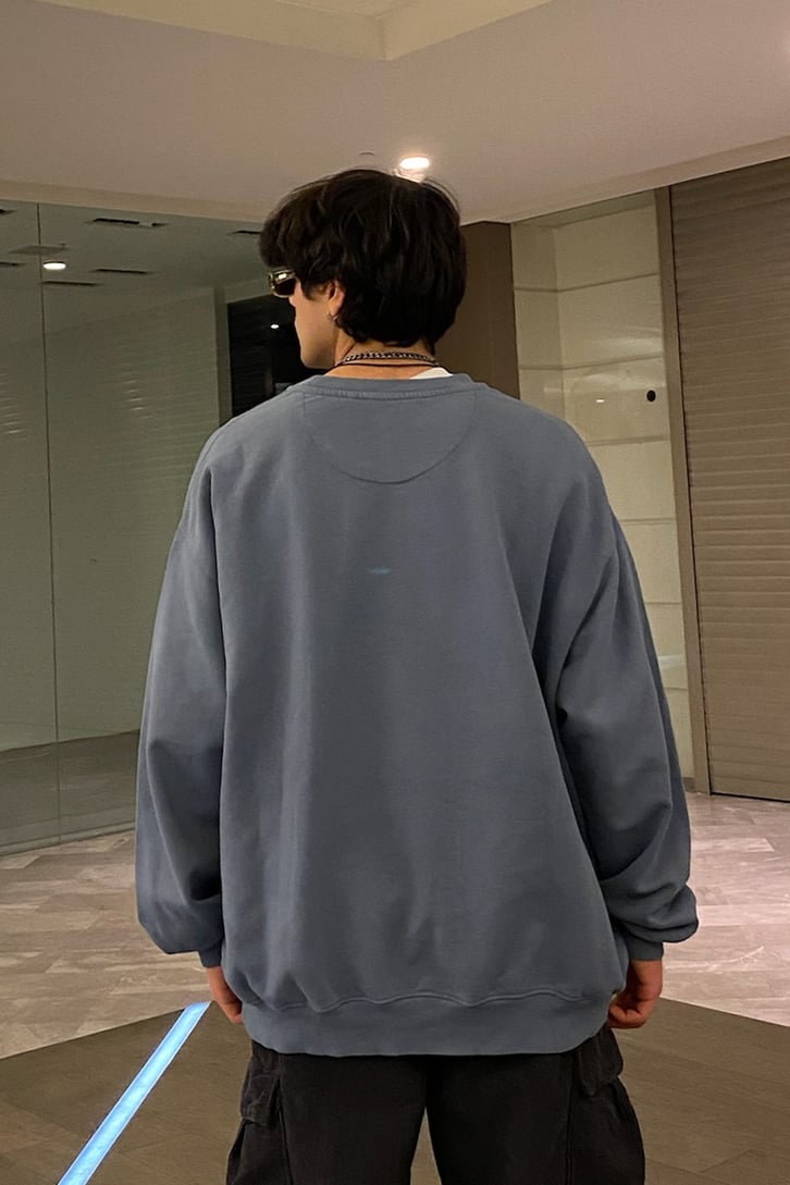 Strauss Printed Füme Sweatshirt