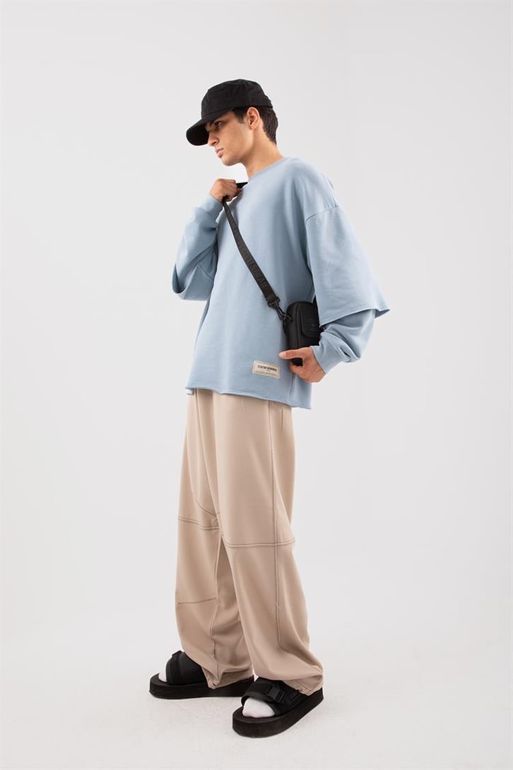 Street Açık Mavi Long Sleeve Sweatshirt