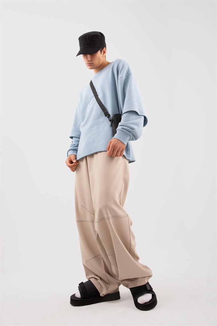 Street Açık Mavi Long Sleeve Sweatshirt