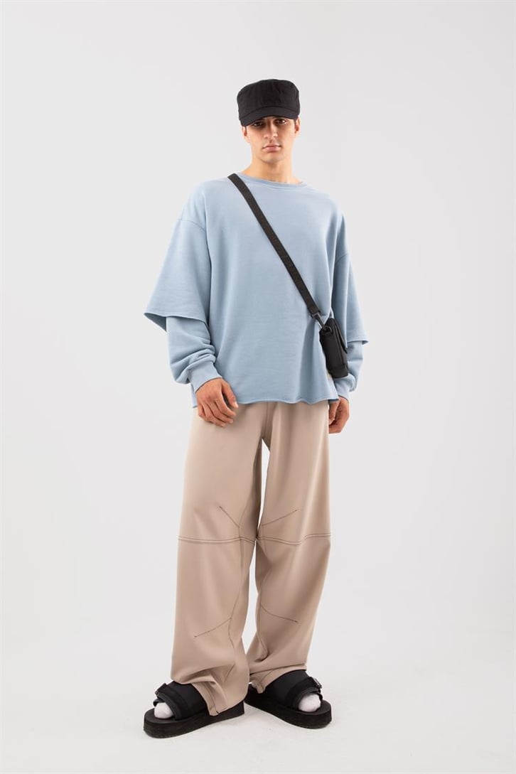 Street Açık Mavi Long Sleeve Sweatshirt