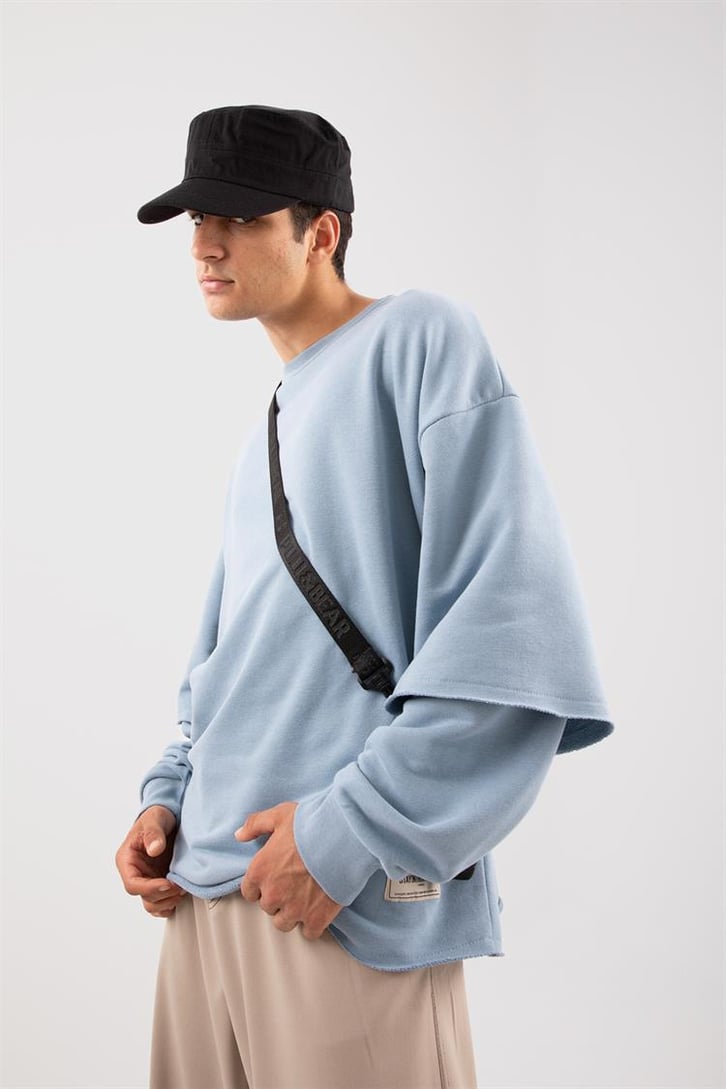 Street Açık Mavi Long Sleeve Sweatshirt