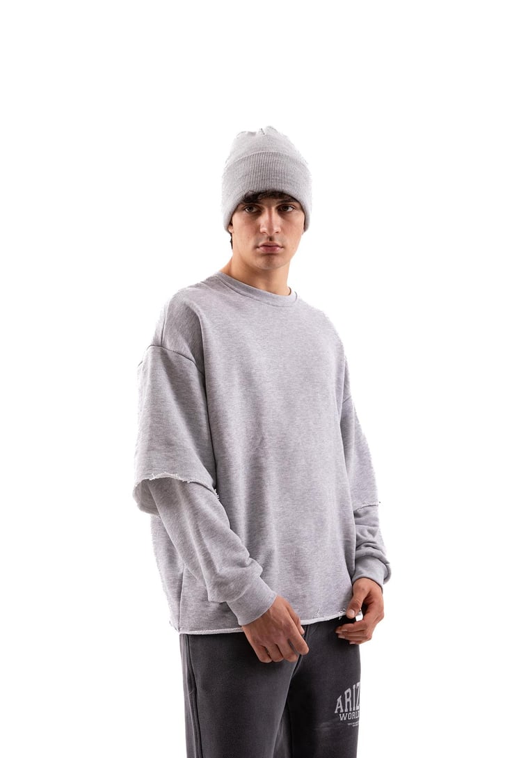 Street Gri Melanj Long Sleeve Sweatshirt