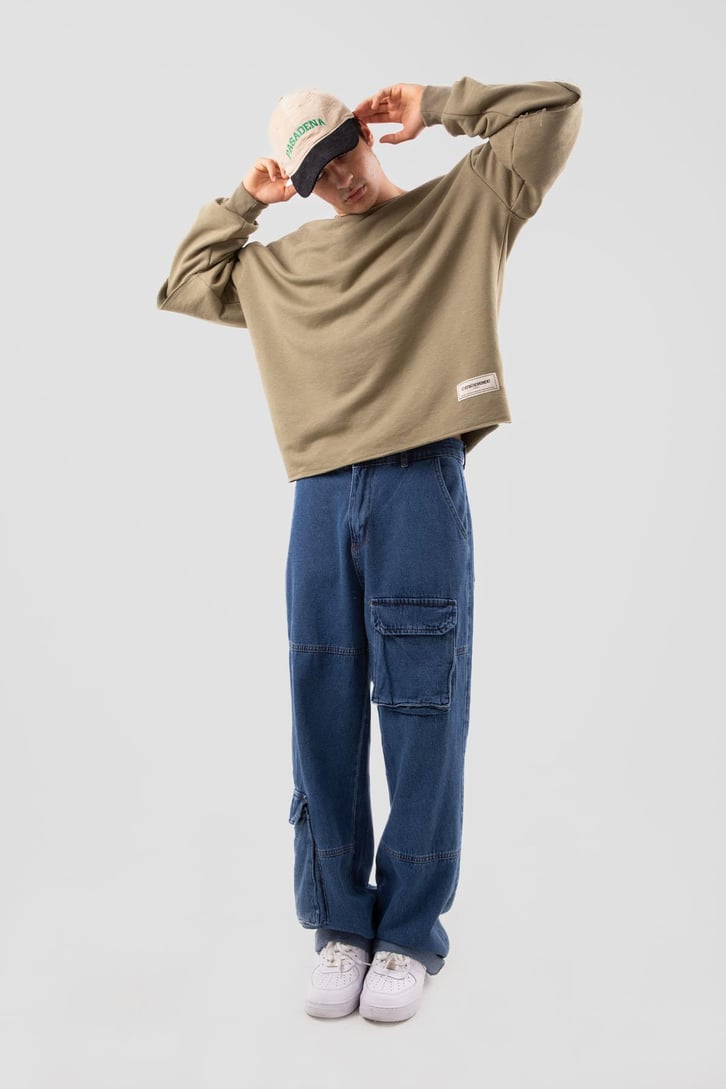 Street Haki Long Sleeve Sweatshirt