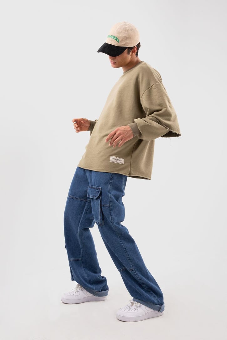 Street Haki Long Sleeve Sweatshirt
