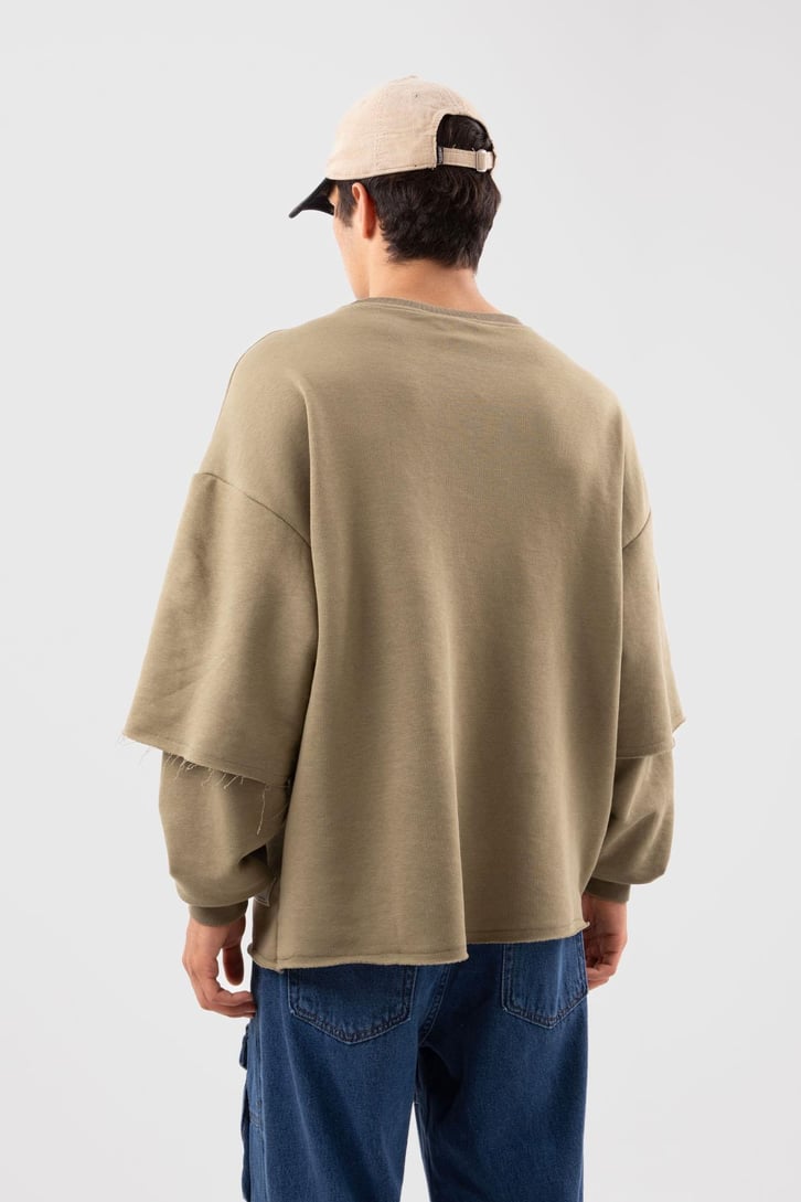 Street Haki Long Sleeve Sweatshirt