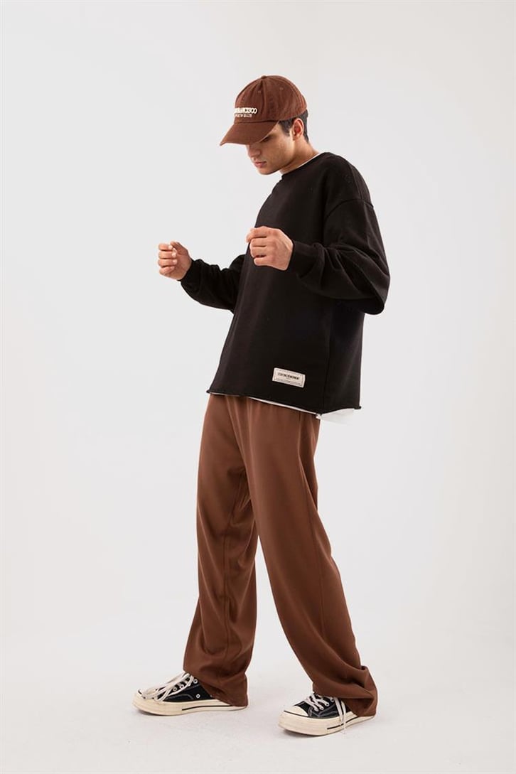 Street Siyah Long Sleeve Sweatshirt