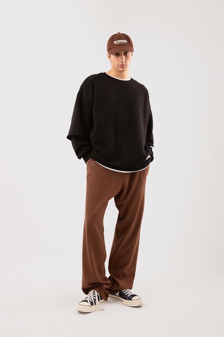 Street Siyah Long Sleeve Sweatshirt