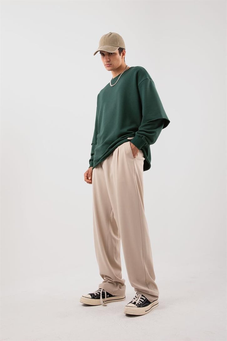 Street Yeşil Long Sleeve Sweatshirt