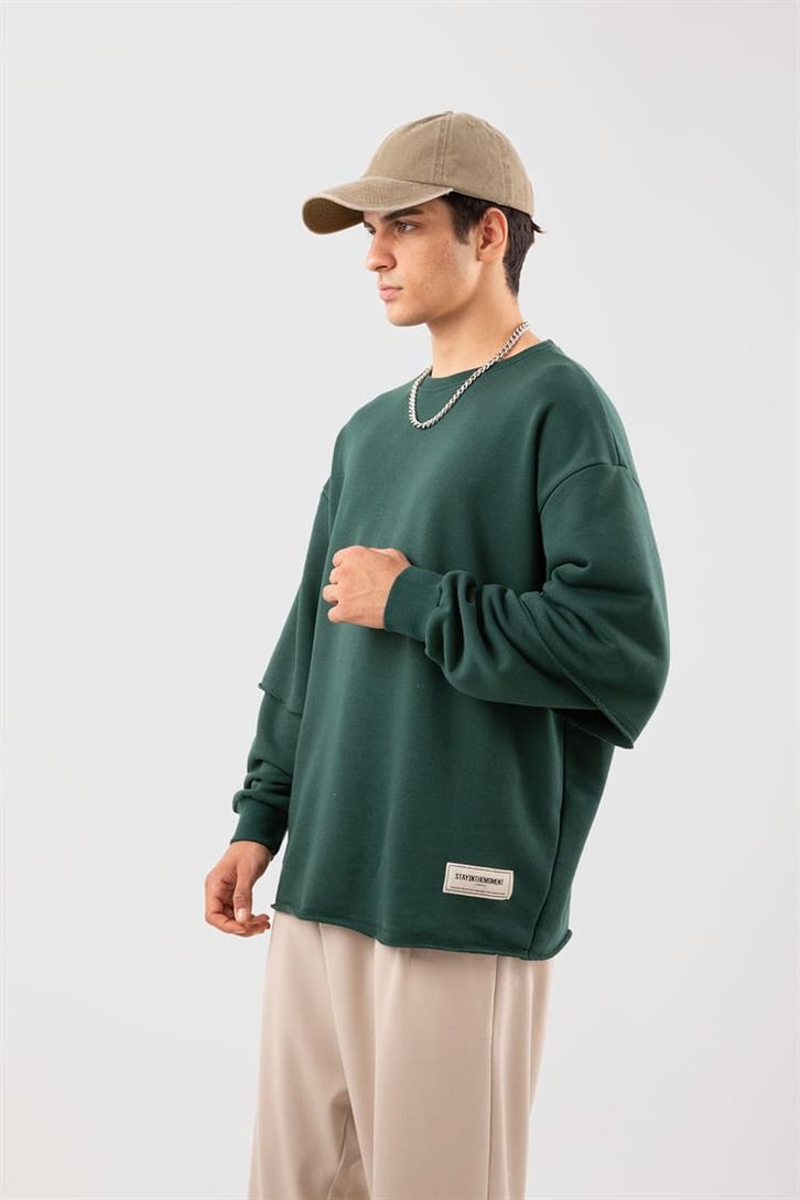 Street Yeşil Long Sleeve Sweatshirt