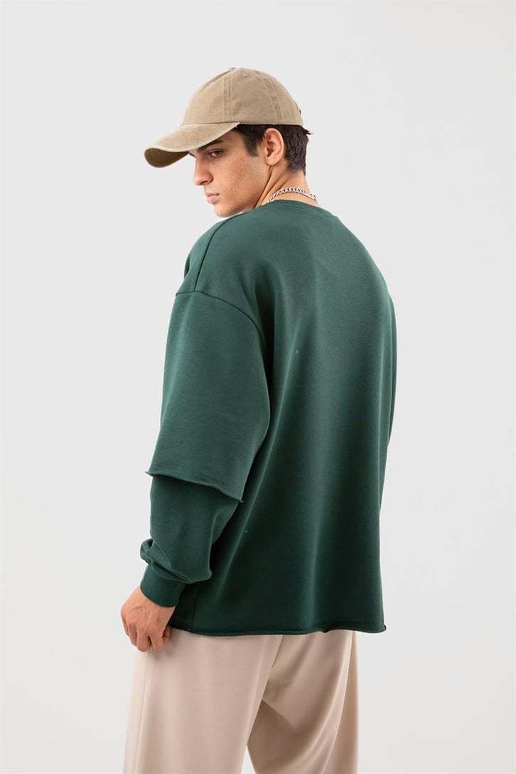 Street Yeşil Long Sleeve Sweatshirt