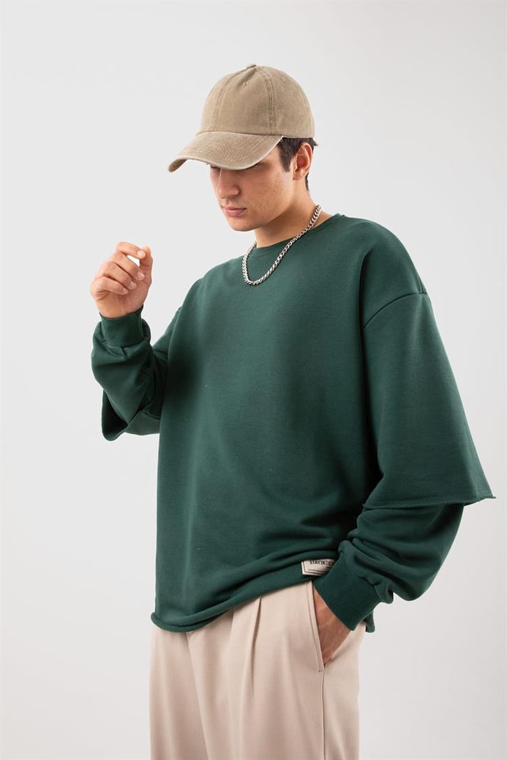 Street Yeşil Long Sleeve Sweatshirt