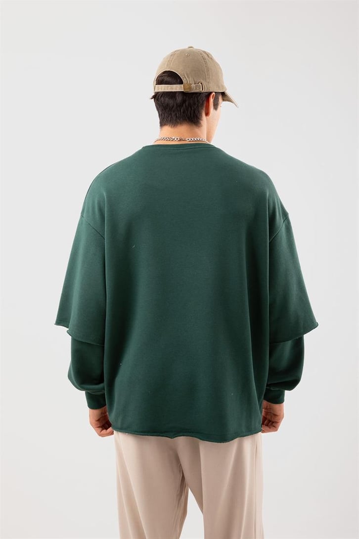Street Yeşil Long Sleeve Sweatshirt