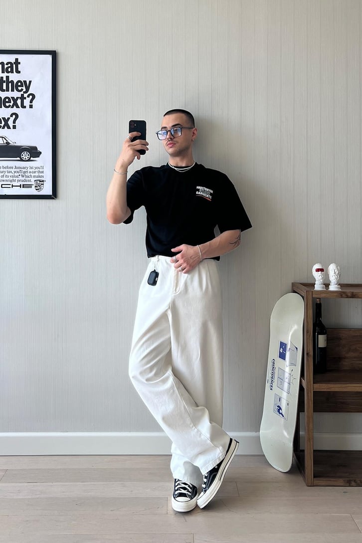 Studio Garments Baskılı Oversize Tişört
