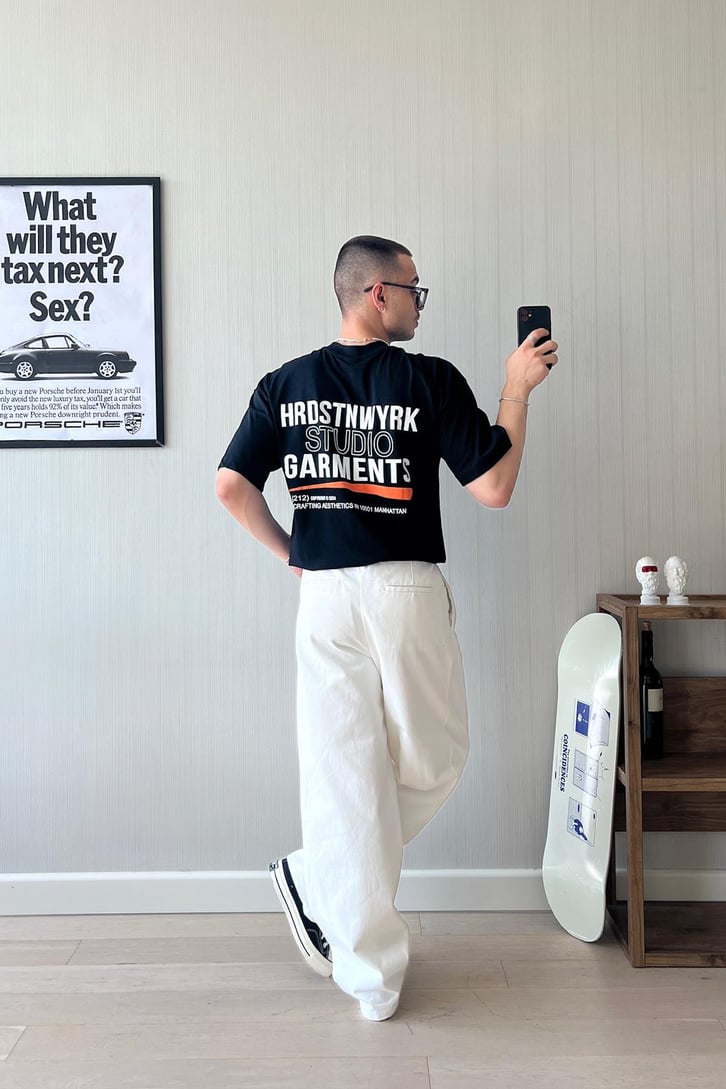 Studio Garments Baskılı Oversize Tişört