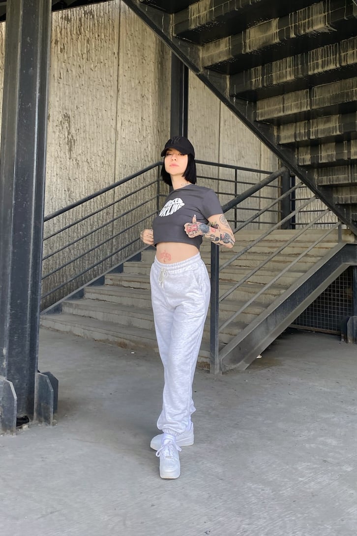 Sucked For Love Baskılı Crop Tshirt
