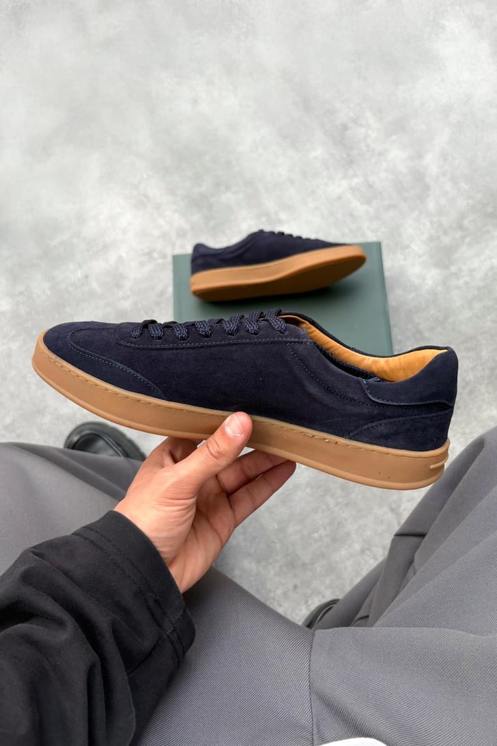 Süet Bağcıklı Sneaker