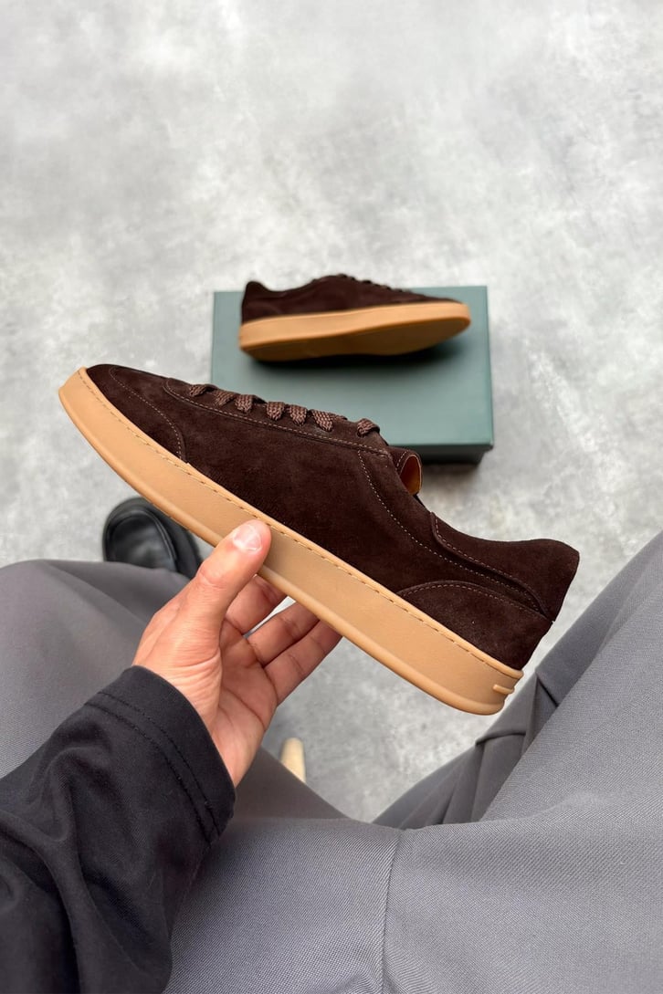 Süet Bağcıklı Sneaker