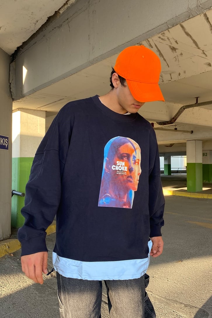 SUN CHOKE BASKILI OVERISZE SWEATSHIRT
