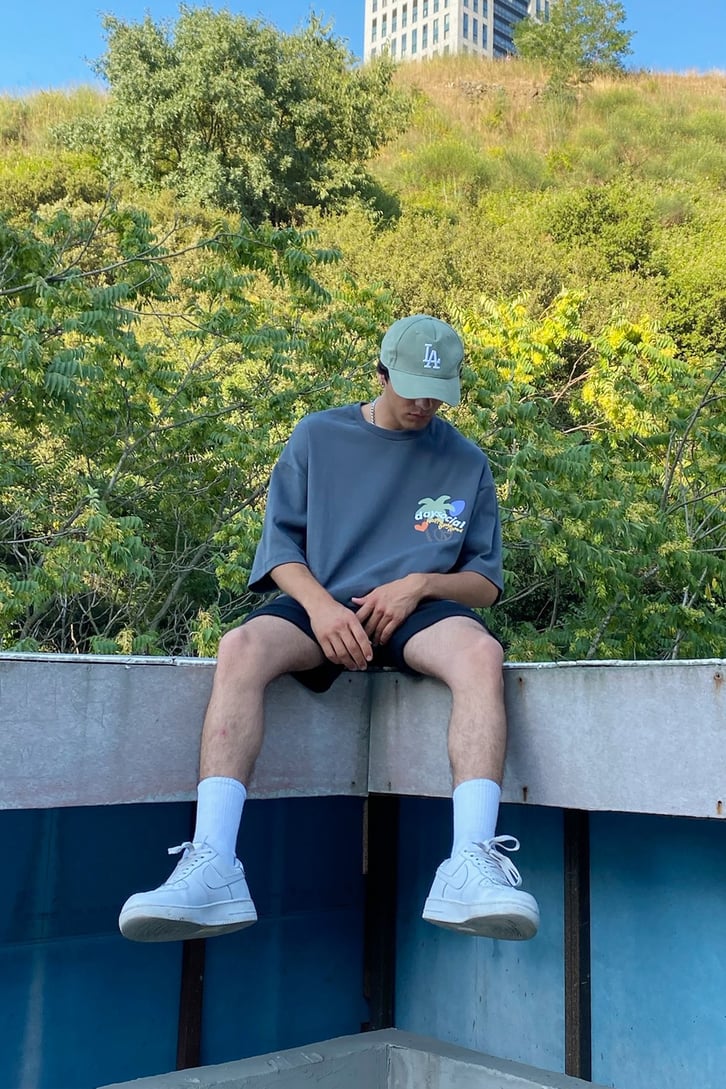 Sunshine Sırt Baskılı Oversize Tshirt