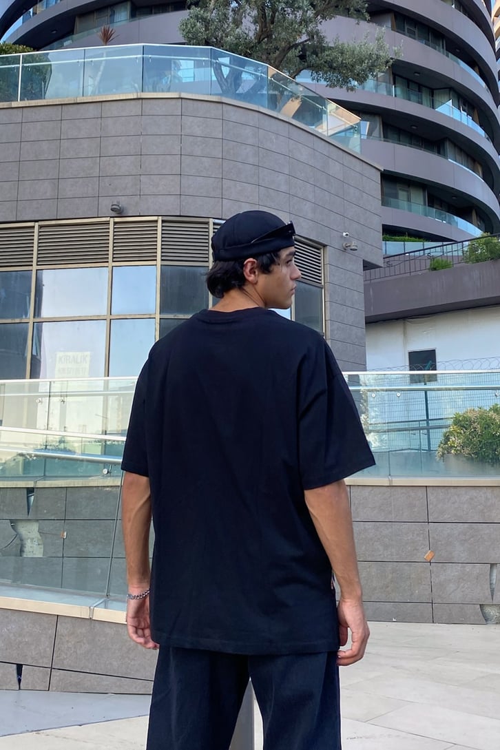 Super Mario Baskılı Oversize Tshirt