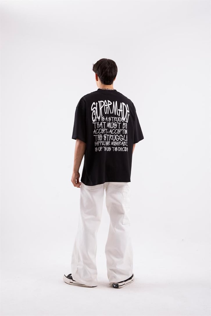 Supermade Baskılı Oversize Tshirt