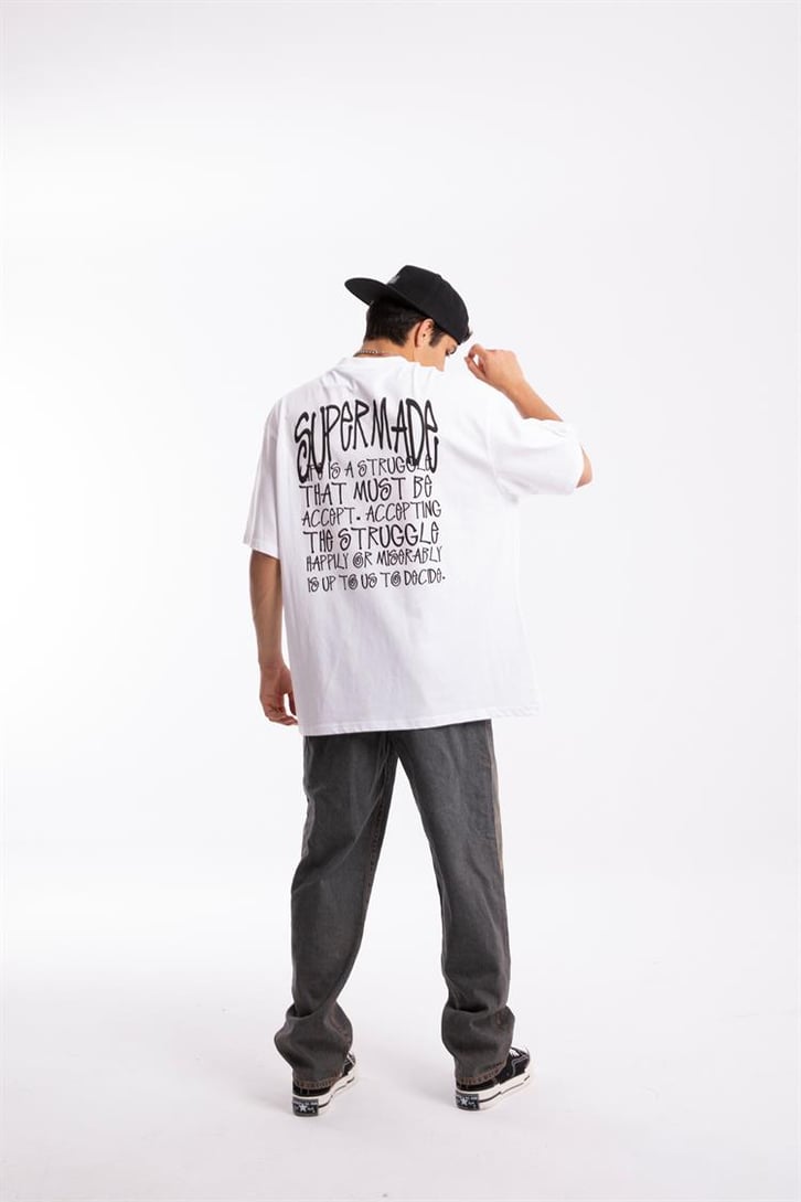 Supermade Baskılı Oversize Tshirt