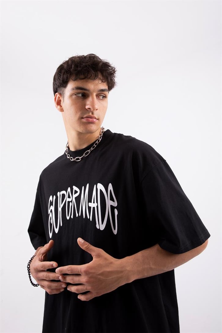 Supermade Baskılı Oversize Tshirt