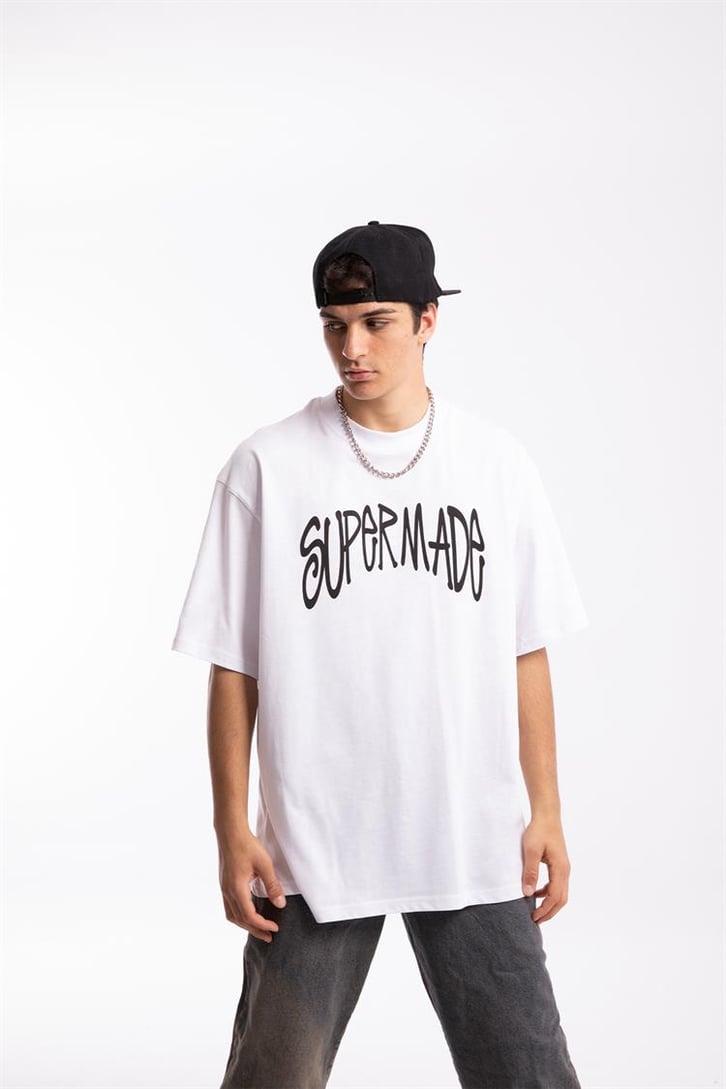 Supermade Baskılı Oversize Tshirt