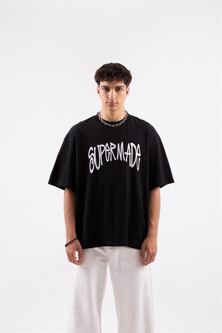 Supermade Baskılı Oversize Tshirt
