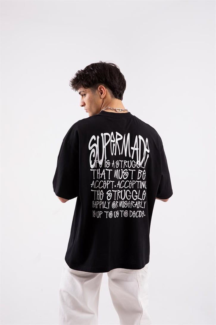 Supermade Baskılı Oversize Tshirt