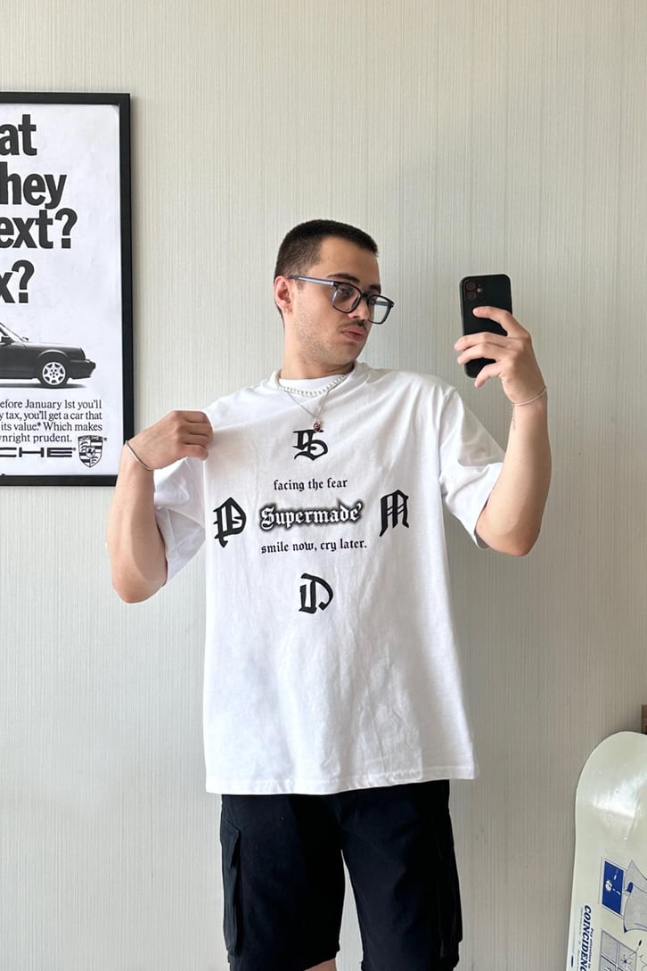 Supermade Fear Oversize Tişört