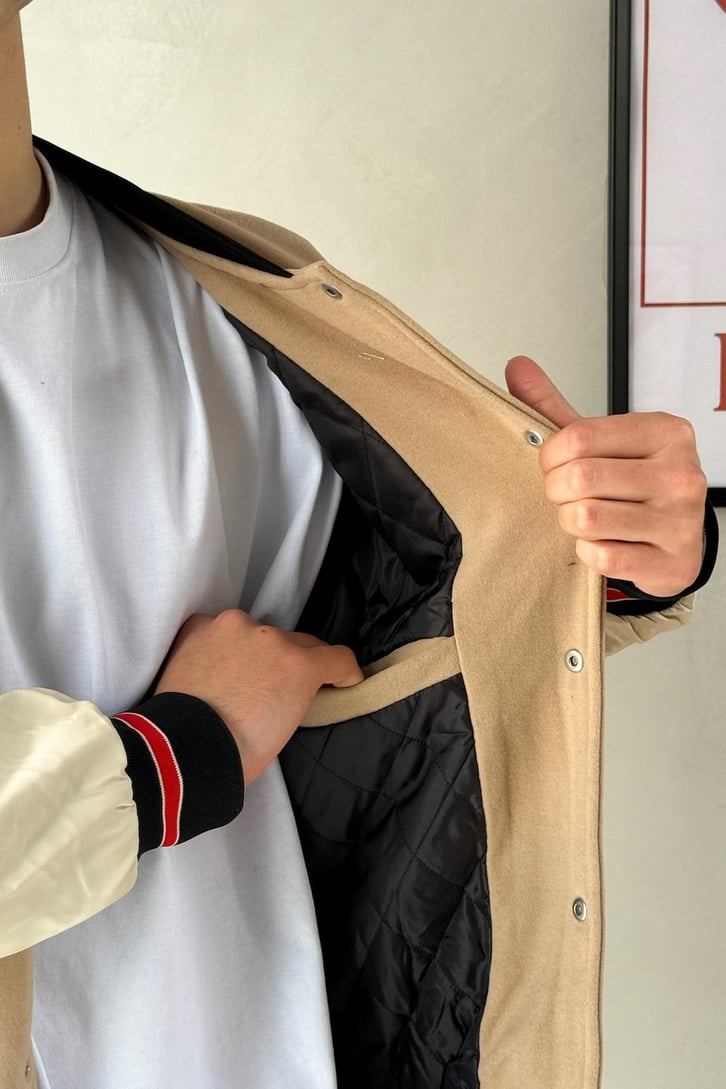 Surfs Up Nakış Detay Kolej Ceket