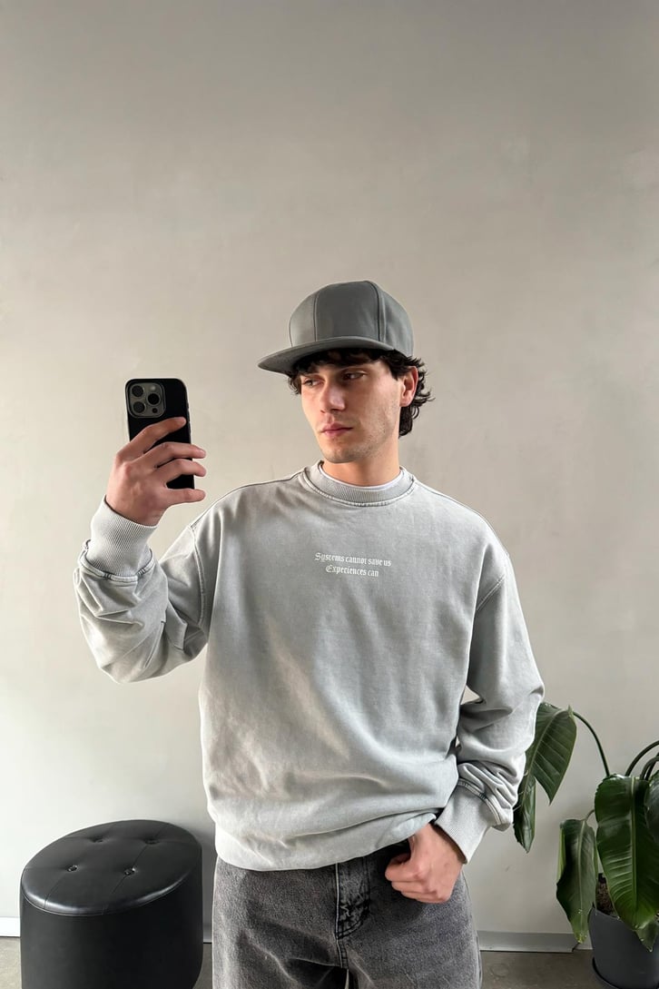Systems Cannot Save Us Experiences  Baskılı Sweatshirt