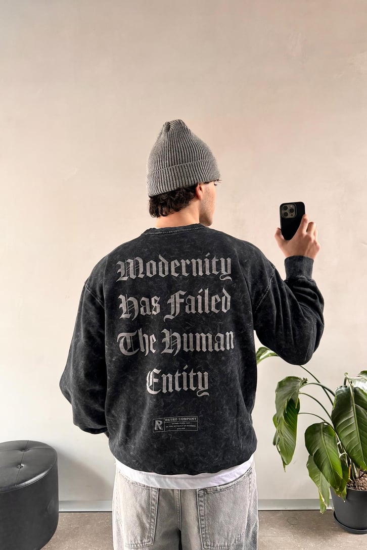 Systems Cannot Save Us Experiences  Baskılı Sweatshirt